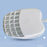 Bedpan Seat Urinal Bed Pan with Handle for Bedridden Durable White