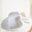 Bedpan Seat Urinal Bed Pan with Handle for Bedridden Durable White