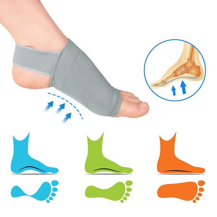 1 Pair Soft Arch Support Braces Flat Feet Wrap Relieve Foot Pain Daily Wear