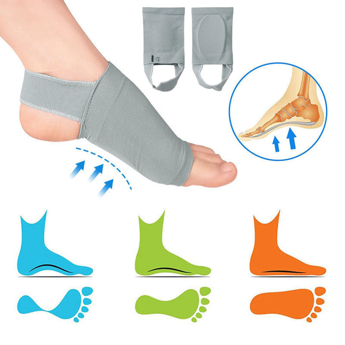 1 Pair Soft Arch Support Braces Flat Feet Wrap Relieve Foot Pain Daily Wear