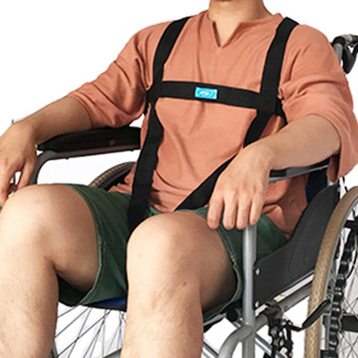 Wheelchair Seat Belt Adjustable Safety Cross Portable Simple for Elderly Ordinary