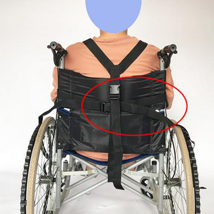 Wheelchair Seat Belt Adjustable Safety Cross Portable Simple for Elderly Ordinary