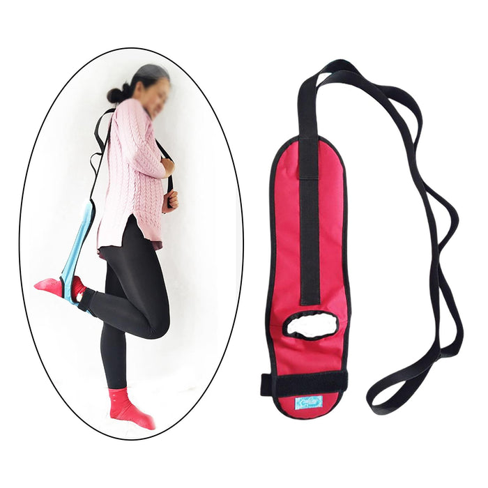 Yoga Ligament Stretching Belt Ankle Foot for Taekwondo Gymnastics  Red