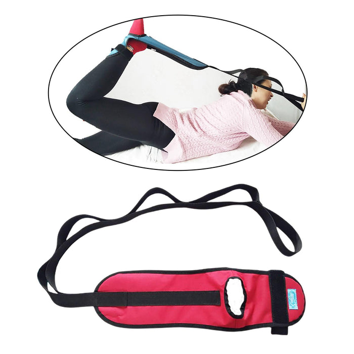 Yoga Ligament Stretching Belt Ankle Foot for Taekwondo Gymnastics  Red