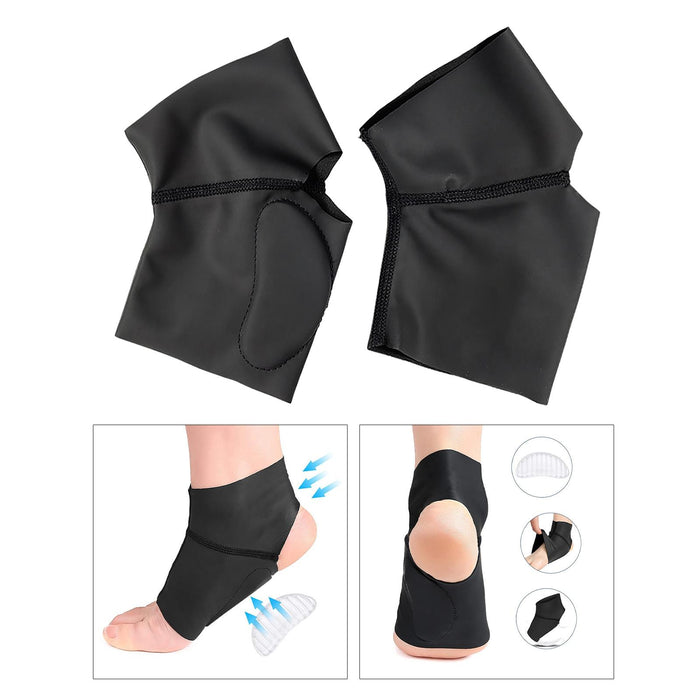 1 Pair Arch Support Foot Pad Breathable Ankle Cushion for Sports Fitness Gym