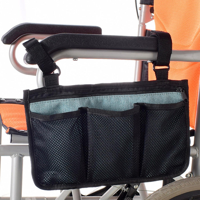 Wheelchair Armrest Side Storage Bag Pouch Portable for Most Wheelchair