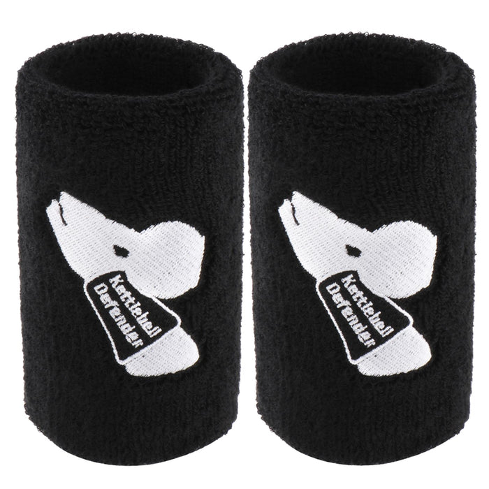 2x Kettlebell Wrist Guards Wrist Brace for Men Women Weight Lifting Black