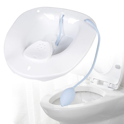 Crofta Yoni Stool with Bidet for Yoni Steaming Yoni Steam Seat Toilet Seat White