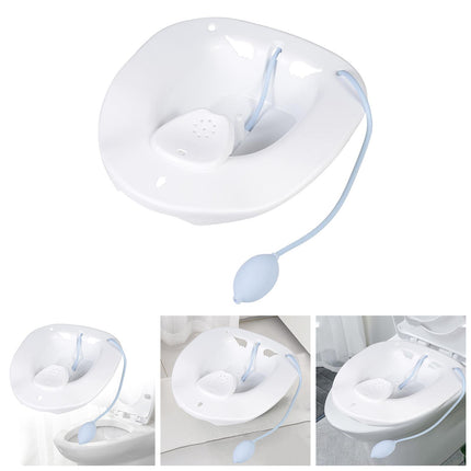 Crofta Yoni Stool with Bidet for Yoni Steaming Yoni Steam Seat Toilet Seat White