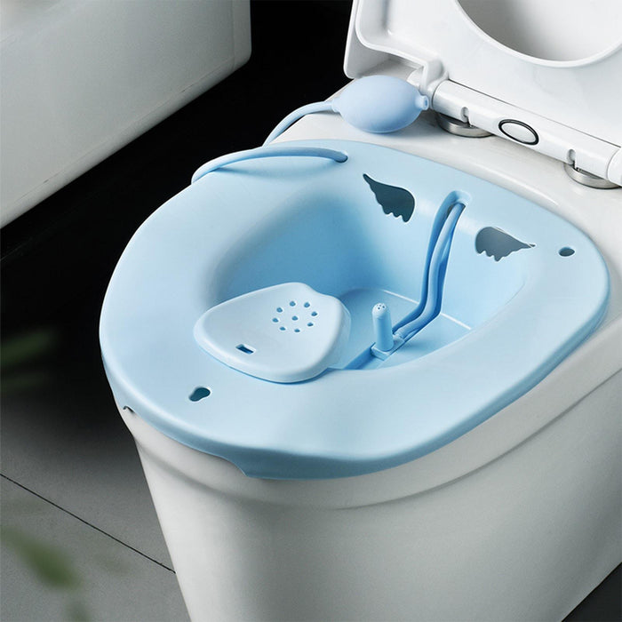 Yoni Stool with Bidet for Yoni Steaming Yoni Steam Seat Toilet Seat Blue