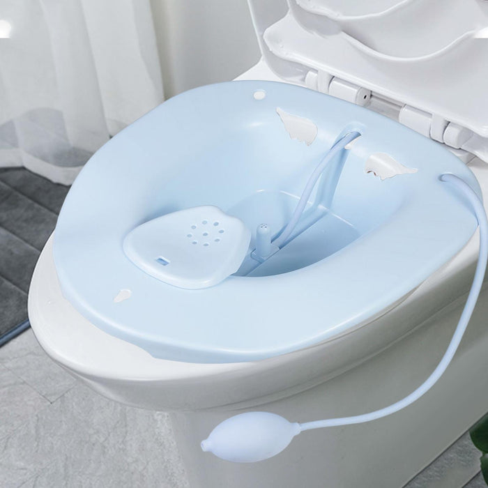 Yoni Stool with Bidet for Yoni Steaming Yoni Steam Seat Toilet Seat Blue