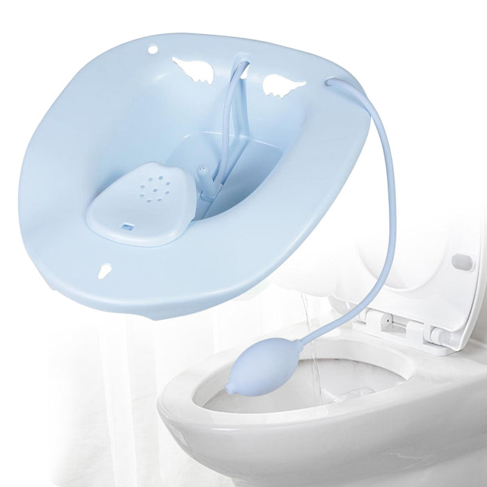 Yoni Stool with Bidet for Yoni Steaming Yoni Steam Seat Toilet Seat Blue