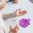 Weekly Pill Organizer with Lid Pill Holder Pill Case Small Pill Box 7 Day Purple