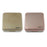 Square Portable Contact Lens Case Mirror Box Daily Use  Golden