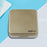 Square Portable Contact Lens Case Mirror Box Daily Use  Golden