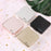 Square Portable Contact Lens Case Mirror Box Daily Use  Golden