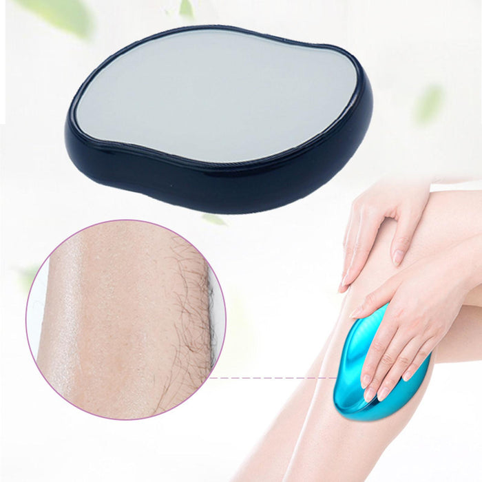 Women Crystal Hair Remover Eraser for Legs,Arms Portable  Black