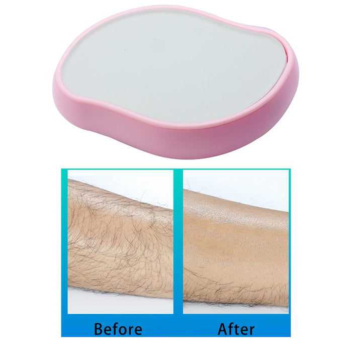 Women Crystal Hair Remover Eraser for Legs,Arms Portable  Pink