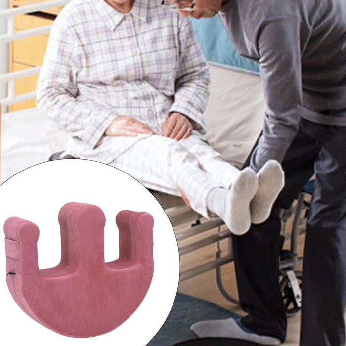 U Shaped Bed Turn Over Assistants Elderly for Patients Pink