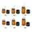 100Pcs Amber Mini Glass Bottle Empty for Essential Oil Aromatherapy Perfume