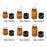 100Pcs Amber Mini Glass Bottle Empty for Essential Oil Aromatherapy Perfume