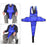 Wheelchair Seat Belt Harness Adjustable for Patients Seniors Blue Long