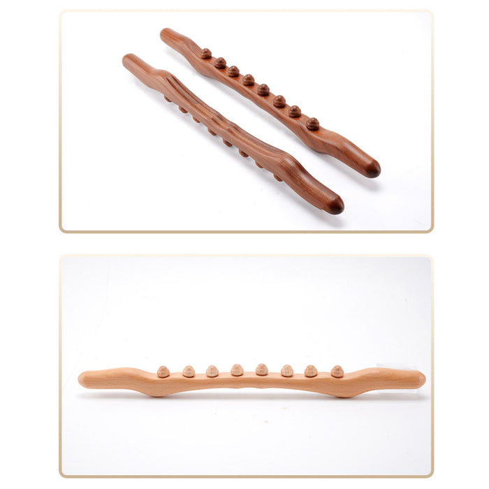 Wooden Guasha Scraping Stick Massage Tools Wood Guasha Tool  Beech