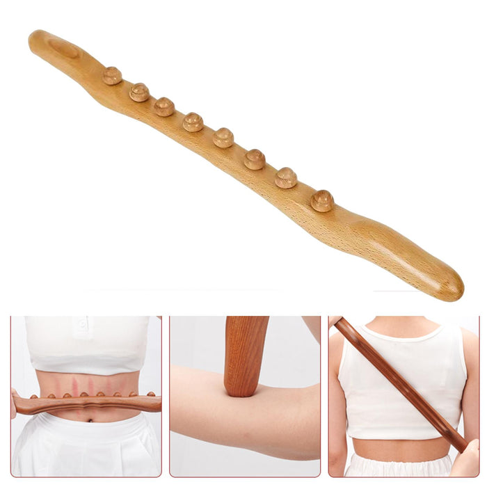 Wooden Guasha Scraping Stick Massage Tools Wood Guasha Tool  Beech