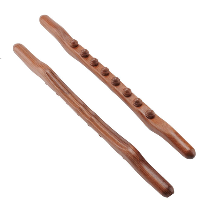 Wooden Guasha Scraping Stick Massage Tools Wood Guasha Tool  Carbonized