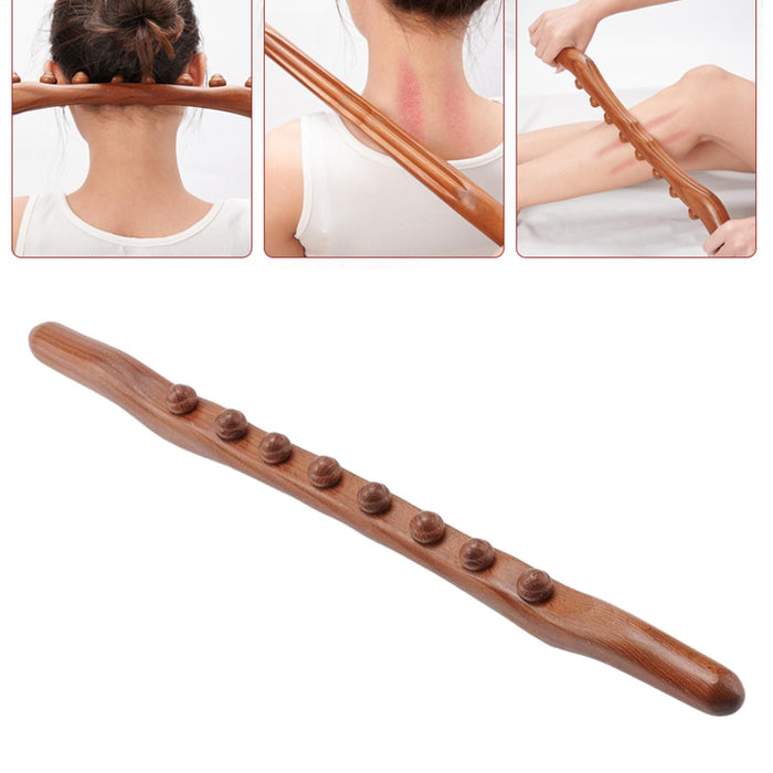 Wooden Guasha Scraping Stick Massage Tools Wood Guasha Tool  Carbonized