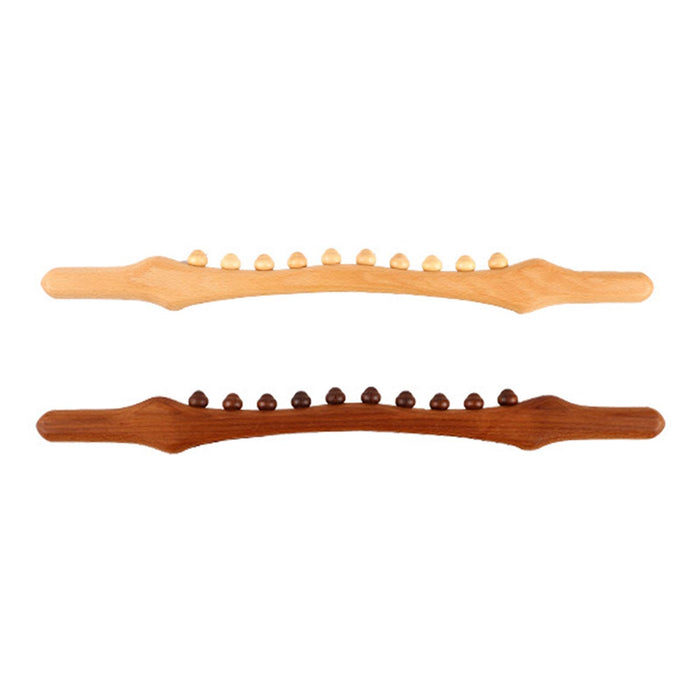 Wooden Gua Sha Massage Stick Relieve Sore Muscles Relaxing  Carbonized