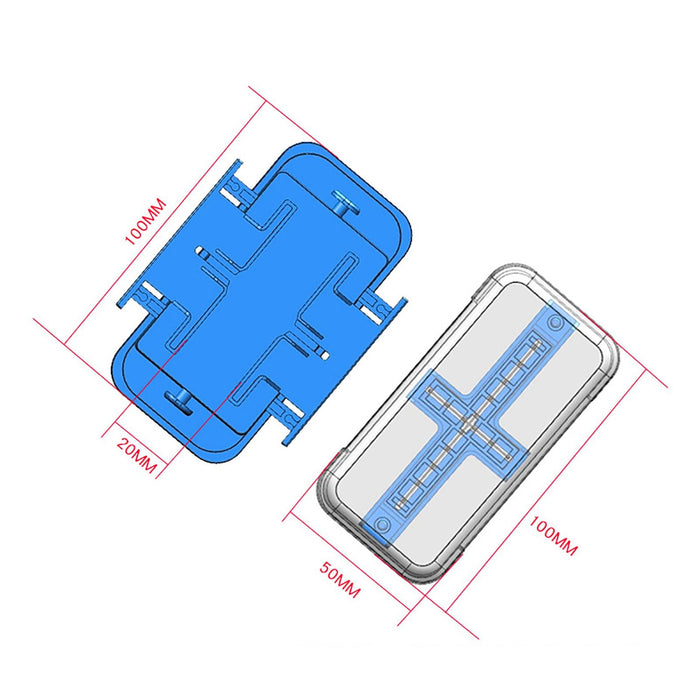 1/4 1/2 Multiple Pill Splitter Pill Cutter Splitting Tablet Divider Blue