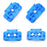 1/4 1/2 Multiple Pill Splitter Pill Cutter Splitting Tablet Divider Blue