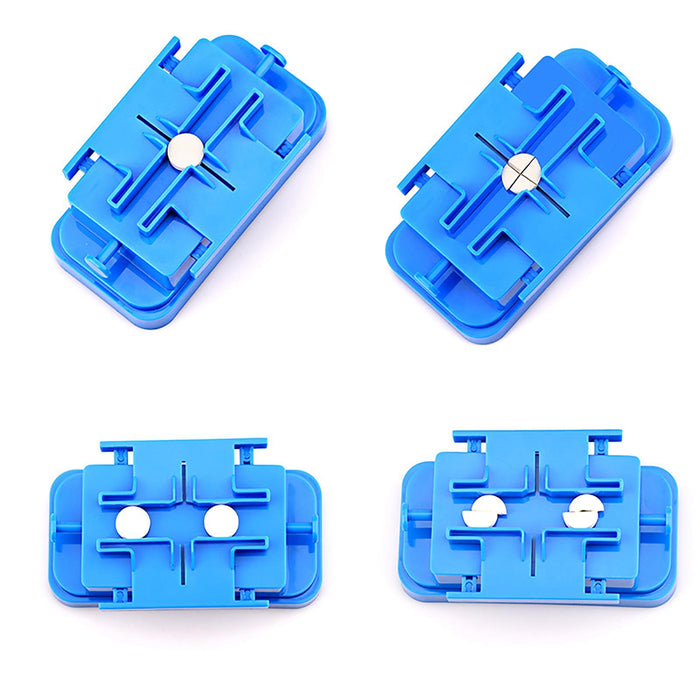 1/4 1/2 Multiple Pill Splitter Pill Cutter Splitting Tablet Divider Blue