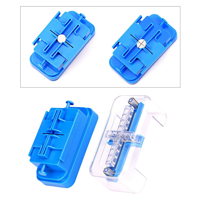 1/4 1/2 Multiple Pill Splitter Pill Cutter Splitting Tablet Divider Blue