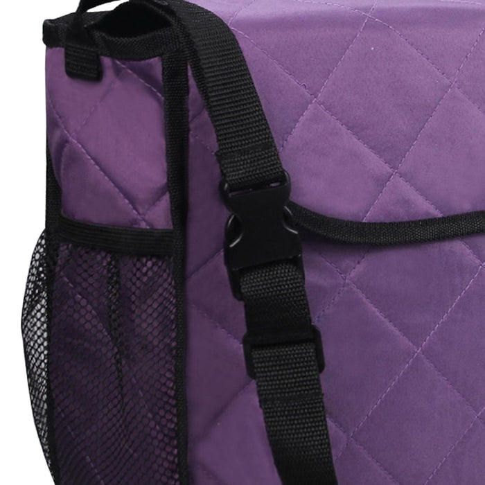 Wheelchair Bag Storage Pouch Tote for Travel Rollator Seniors Purple