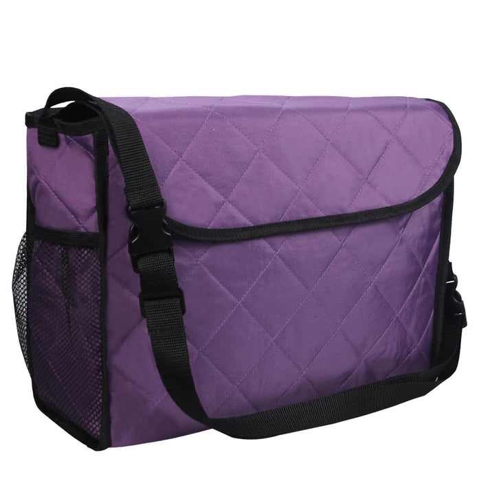 Wheelchair Bag Storage Pouch Tote for Travel Rollator Seniors Purple