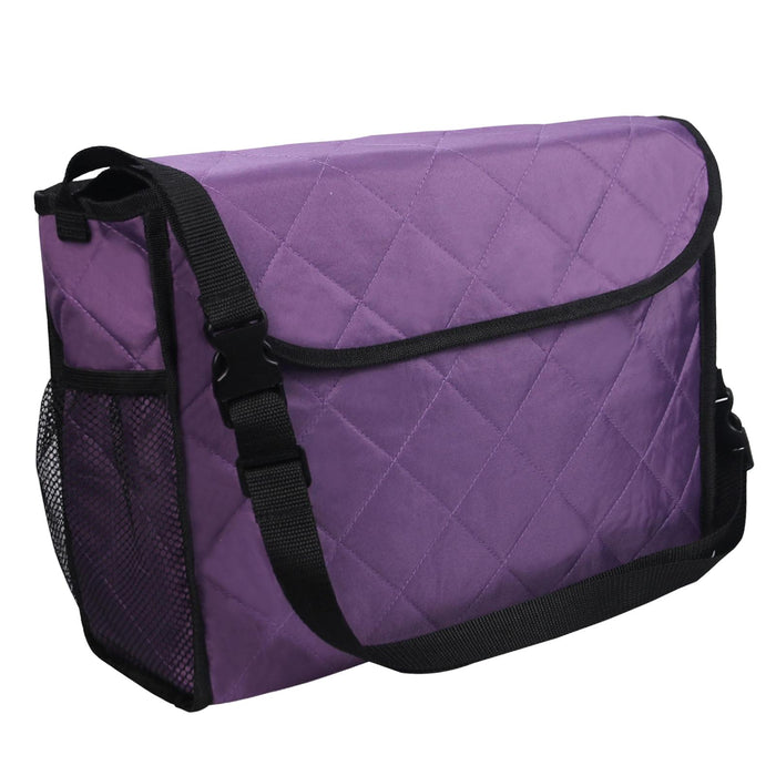 Wheelchair Bag Storage Pouch Tote for Travel Rollator Seniors Purple