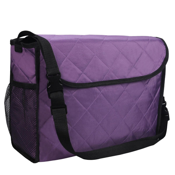 Wheelchair Bag Storage Pouch Tote for Travel Rollator Seniors Purple