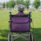 Wheelchair Bag Storage Pouch Tote for Travel Rollator Seniors Purple