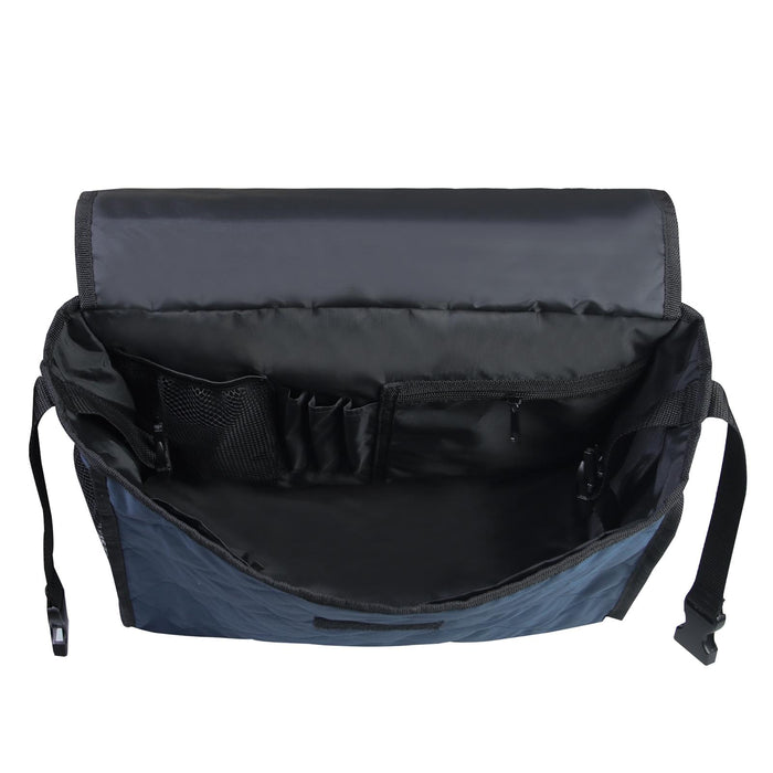 Wheelchair Bag Storage Pouch Tote for Travel Rollator Seniors Dark Blue