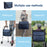 Wheelchair Bag Storage Pouch Tote for Travel Rollator Seniors Dark Blue