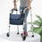 Wheelchair Bag Storage Pouch Tote for Travel Rollator Seniors Dark Blue