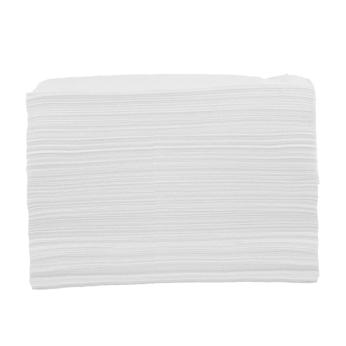 100x Soft Disposable Bed Sheet Waterproof for Salon SPA  White with Hole