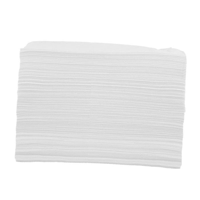 100x Soft Disposable Bed Sheet Waterproof for Salon SPA  White with Hole