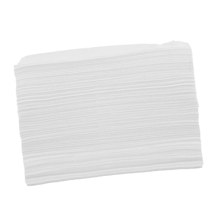 100x Soft Disposable Bed Sheet Waterproof for Salon SPA  White with Hole