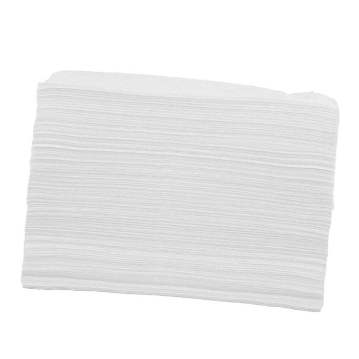 100x Soft Disposable Bed Sheet Waterproof for Salon SPA  White with Hole