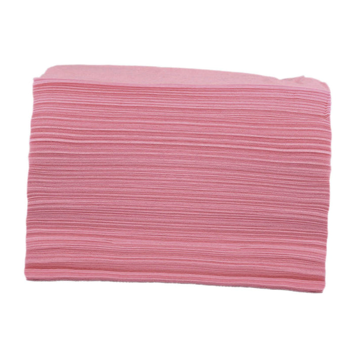 100x Soft Disposable Bed Sheet Waterproof for Salon SPA  Pink no Hole