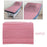 100x Soft Disposable Bed Sheet Waterproof for Salon SPA  Pink no Hole