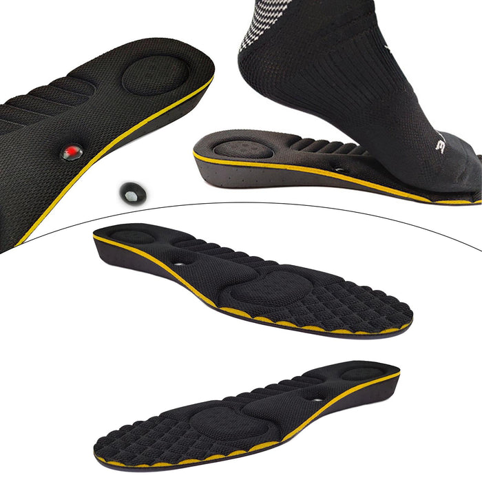 2 Pieces Universal Magnetic Massage Insoles Foot Relieve Pressure 3cm Height